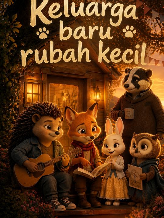 Keluarga baru rubah kecil