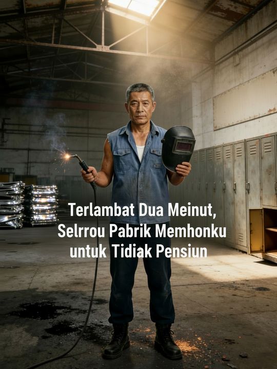 Terlambat Dua Menit, Seluruh Pabrik Memohonku untuk Tidak Pensiun