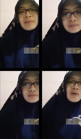 Hijab Ibu guru New doggy di ruang tamu