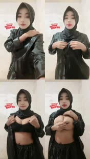 Laura Hijab 01 striptis di toilet umum sampai lemas
