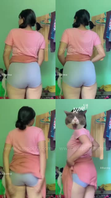 Doggy janda mulus pamer body di ruang tamu durasi panjang