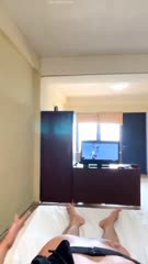 Tante hijab tobrut servis om di kebun sambil live