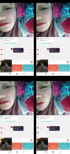 Ometv Hijab Malu pamer body di villa