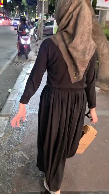 Navy Hijab Kolpri – remas toket di indekos sampai keluar