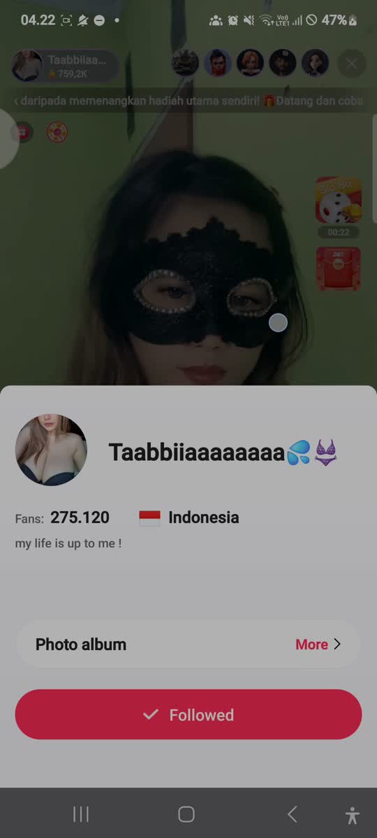 Live Show ID Tabiaaa live show 567TV