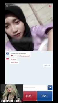 OmeTV Dede Hijab Kampung Daster Ungu