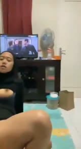 Viral Jilbab Cantik Main ke Kost Pacarnya main di villa