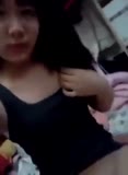 Amoy Muka Imut Pamer Toket Montok Mulus kena gilir di kamar sendiri sampai keluar