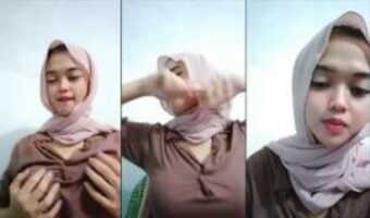 Ukhti Hijabers Cantik Remas Buah Dada Godain Pascol