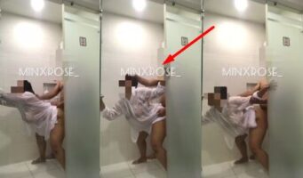 Genjot Tante Minxrose Sambil Mandi Tarik Rambutnya Kasar