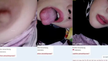 Ome TV Cewek Kacamata Uting Melet Ngocok Crot Sini