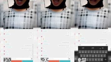 Ome TV Jilbab Baju Kotak Nurut Mau Crot? Mangap Dong
