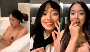 Private Live Riha Bigo Mandi Telanjang di Bathtub