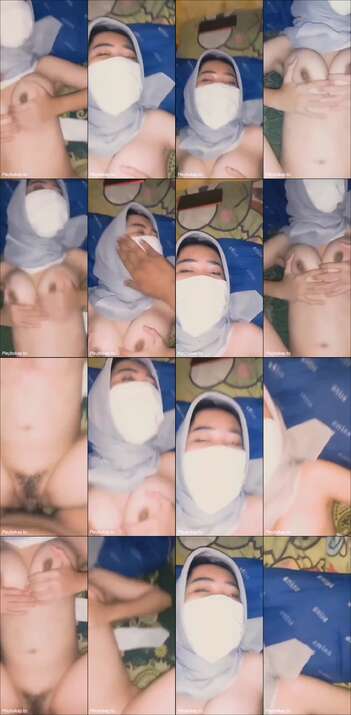 HIjab Masker Putih Merem Keenakan
