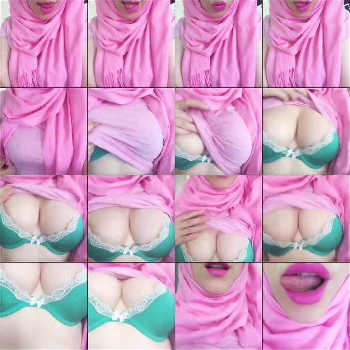 Hijab Pink Sex Remas Toket