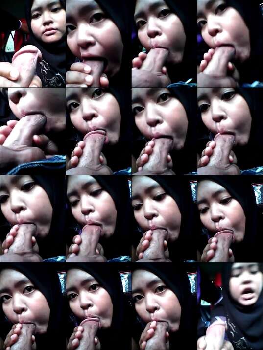 Jilbab Hitam Di Mobil Nyepong