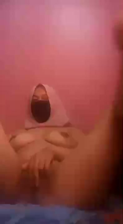 Jilbab Pink Masker Colmek