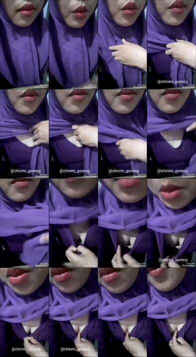 Jilbab Ungu Mencoba Nakal