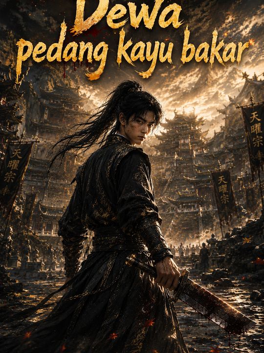 Dewa pedang kayu bakar