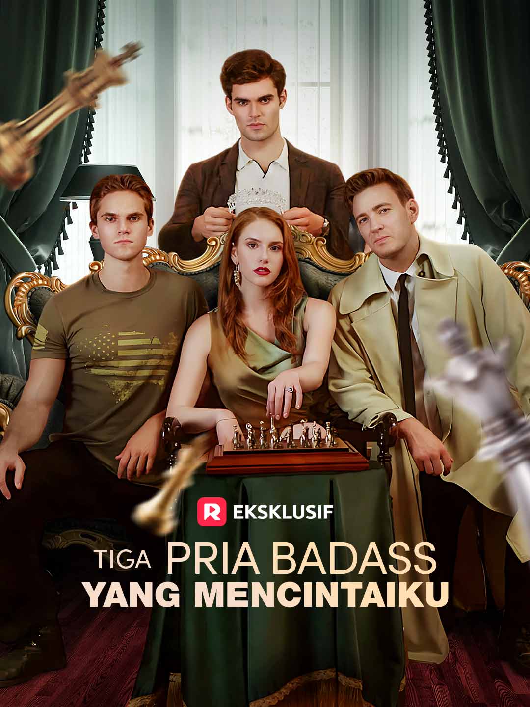 Tiga Pria Badass Mencintaiku dengan Gila!