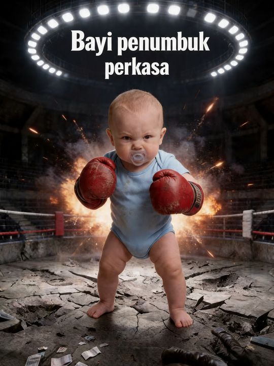 Bayi penumbuk perkasa