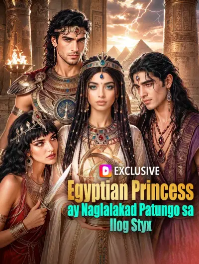 Poster Egyptian Princess ay Naglalakad Patungo sa Ilog Styx
