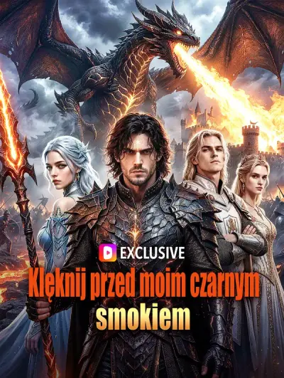 Poster Klęknij przed moim czarnym smokiem